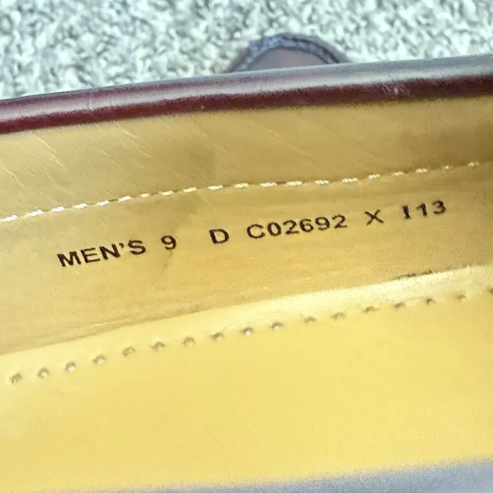 Cole Haan Men's Pinch Tassel loafers Men's 9 D Mahogany Burgundy Leather